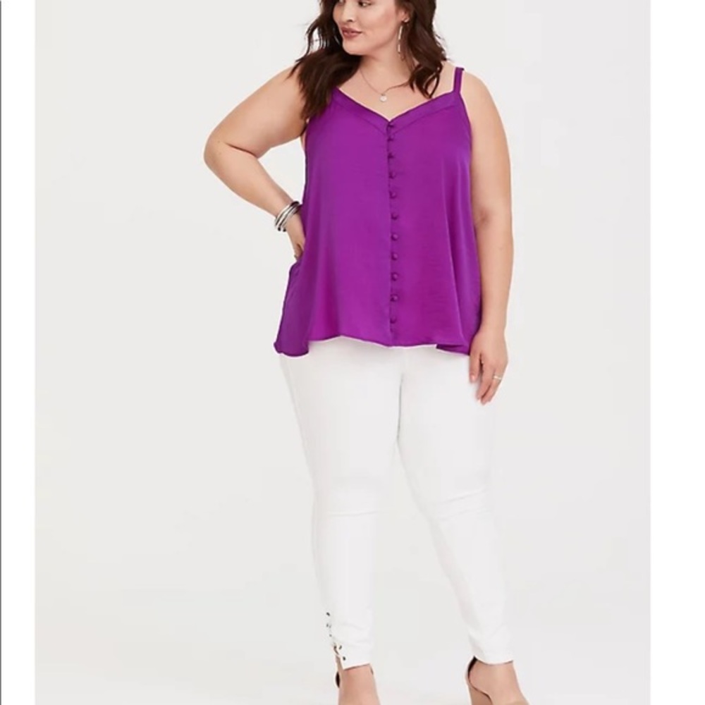 Sophie Fuchsia Button Loop Cami Torrid 4